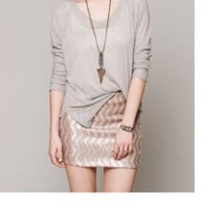 Free people sequin skirt